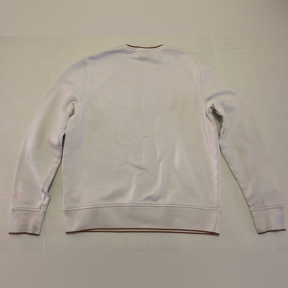 Michael Kors Medium Men’s Cotton Blend Cream Crewneck Sweater - Picture 6 of 7
